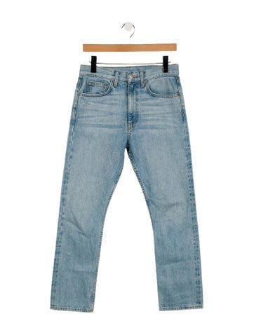 Pre-owned Brock Collection High-rise Straight Leg Jeans In Blue