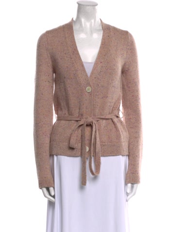Pre-owned Brock Collection Cashmere V-neck Sweater In Pink