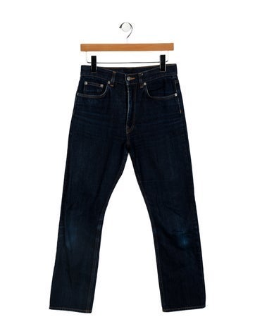 Pre-owned Brock Collection High-rise Straight Leg Jeans In Blue