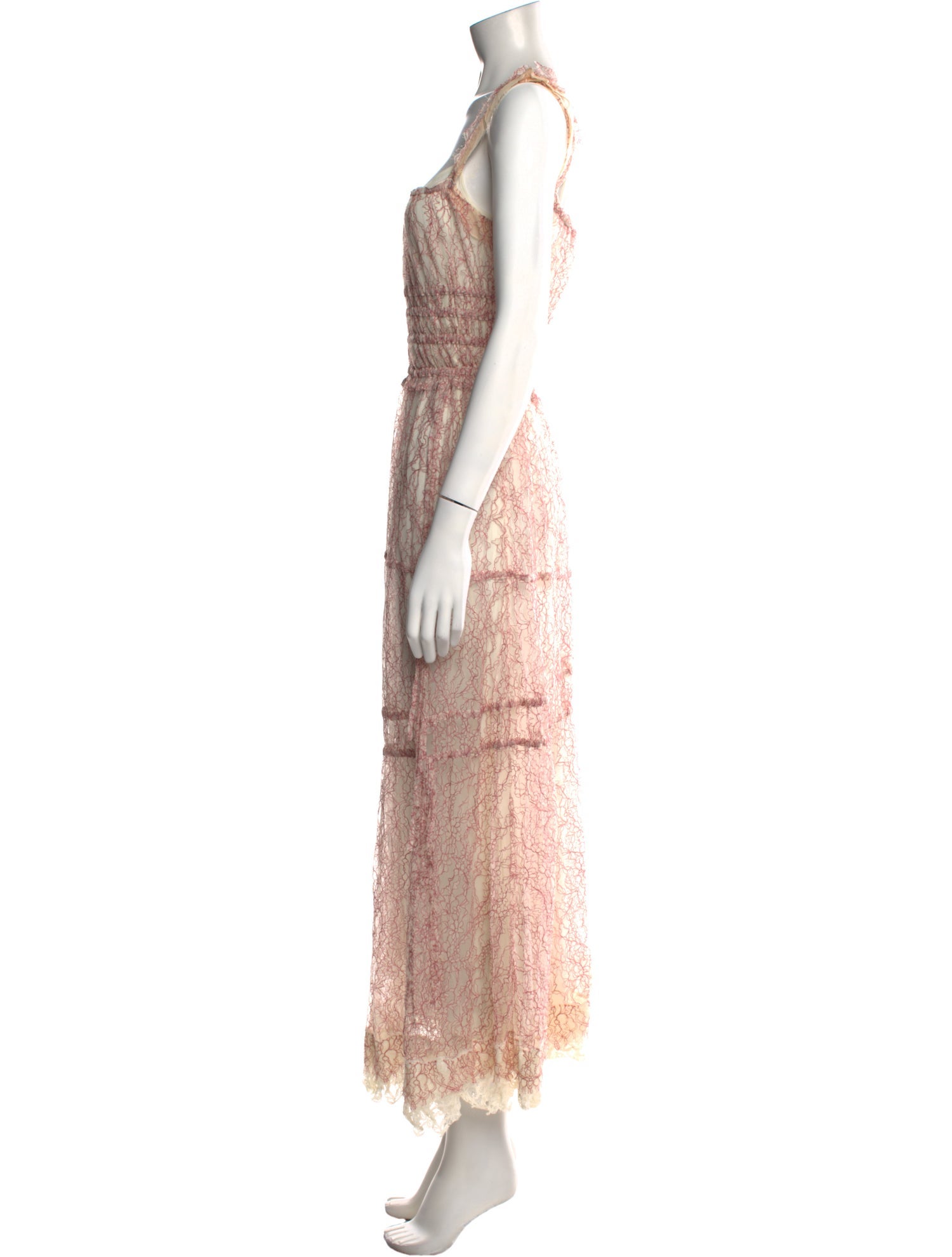 Brock Collection Lace Pattern Long Dress
