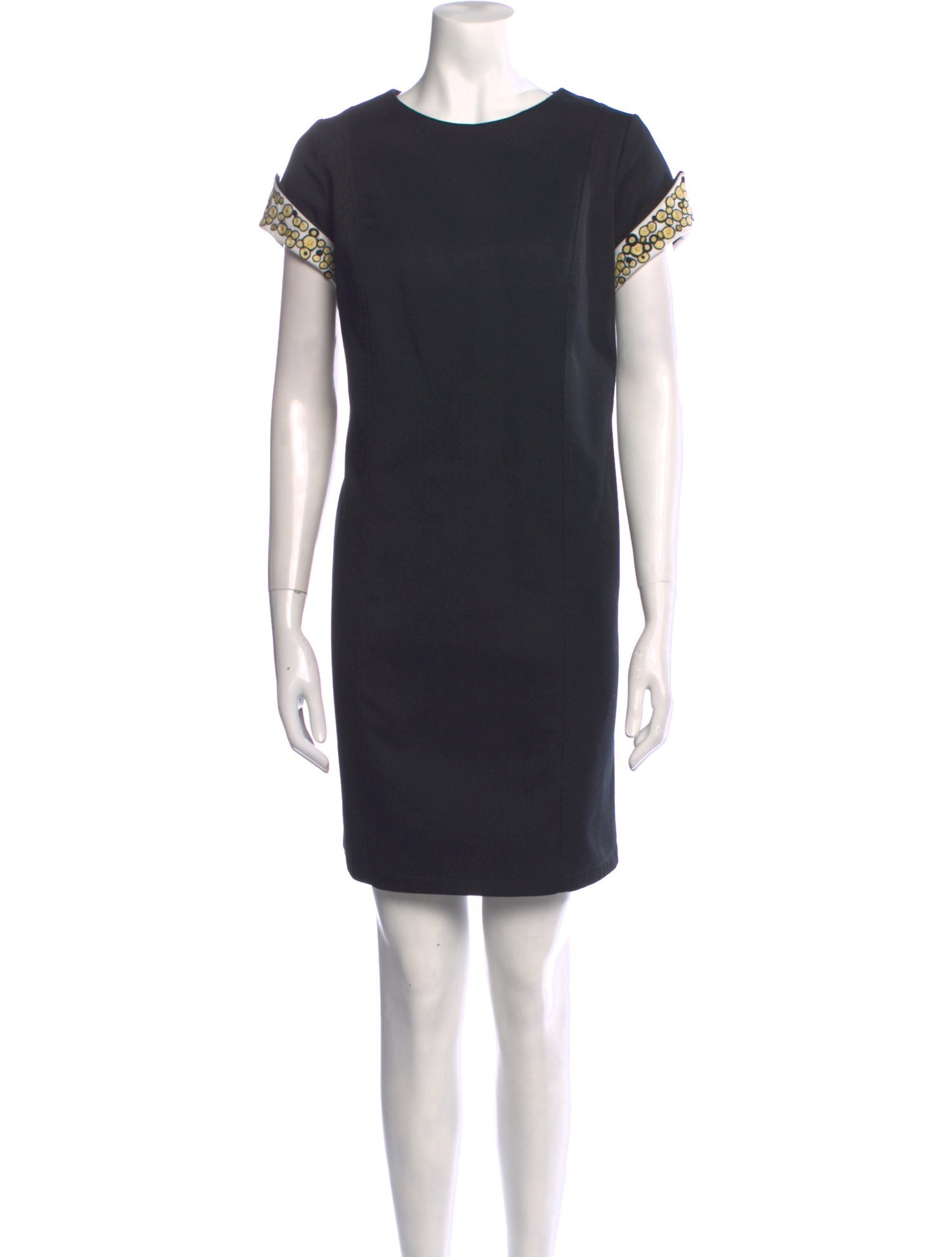 Tony Ward Crew Neck Mini Dress