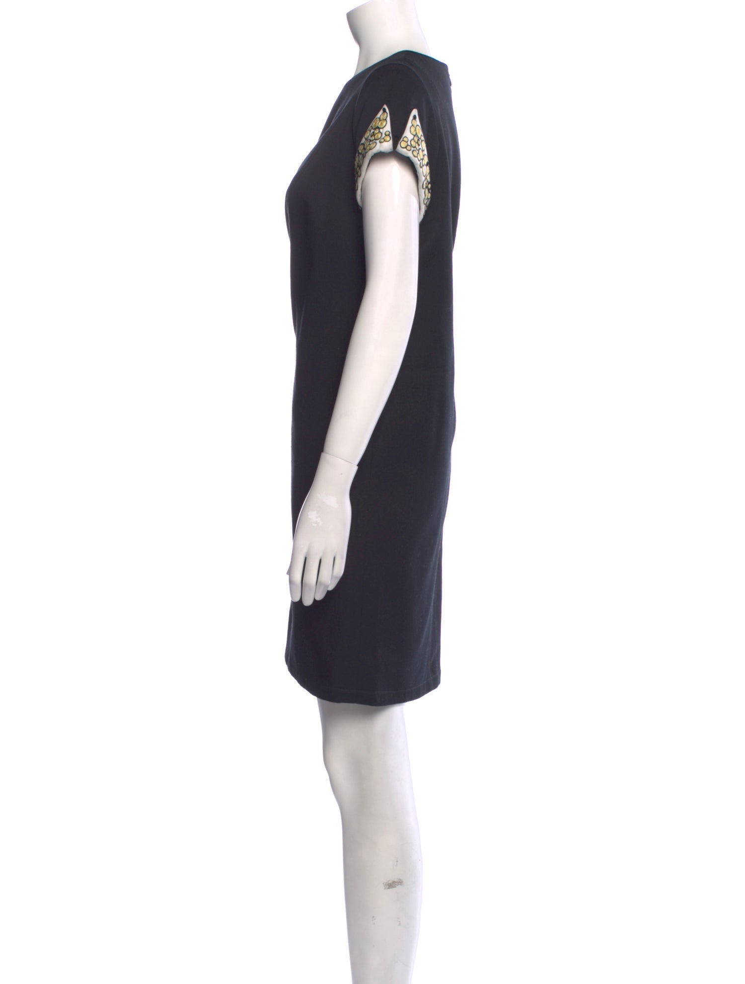 Tony Ward Crew Neck Mini Dress