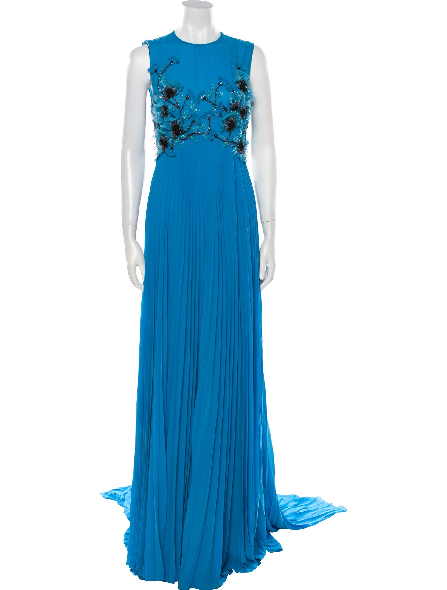 Tony Ward Crew Neck Long Dress