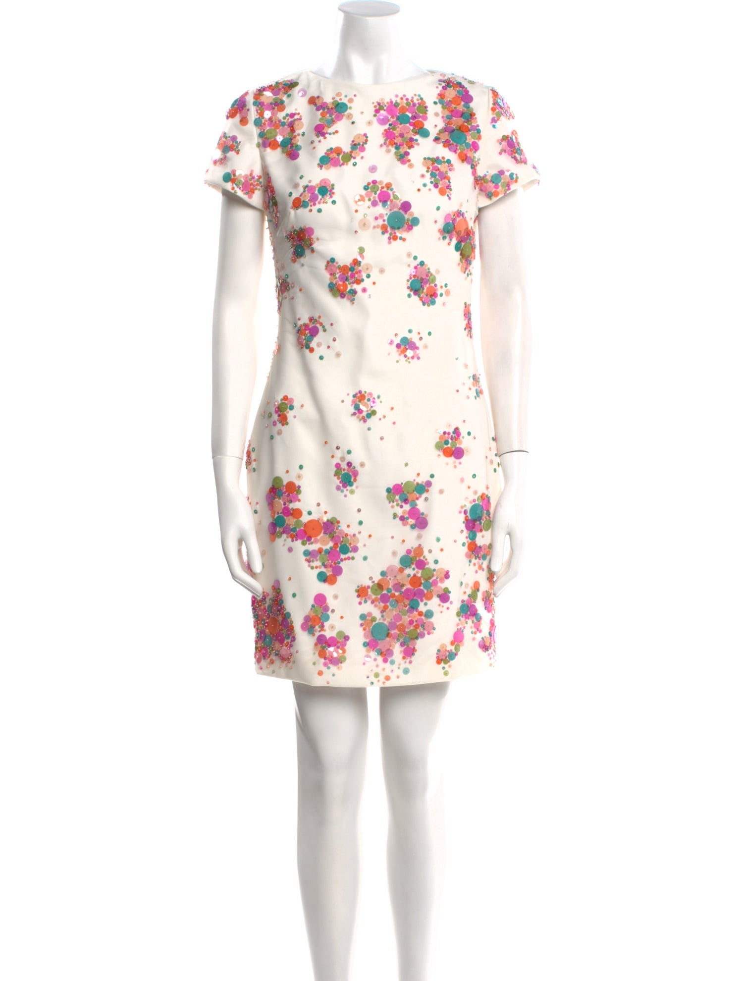 Tony Ward Floral Print Mini Dress