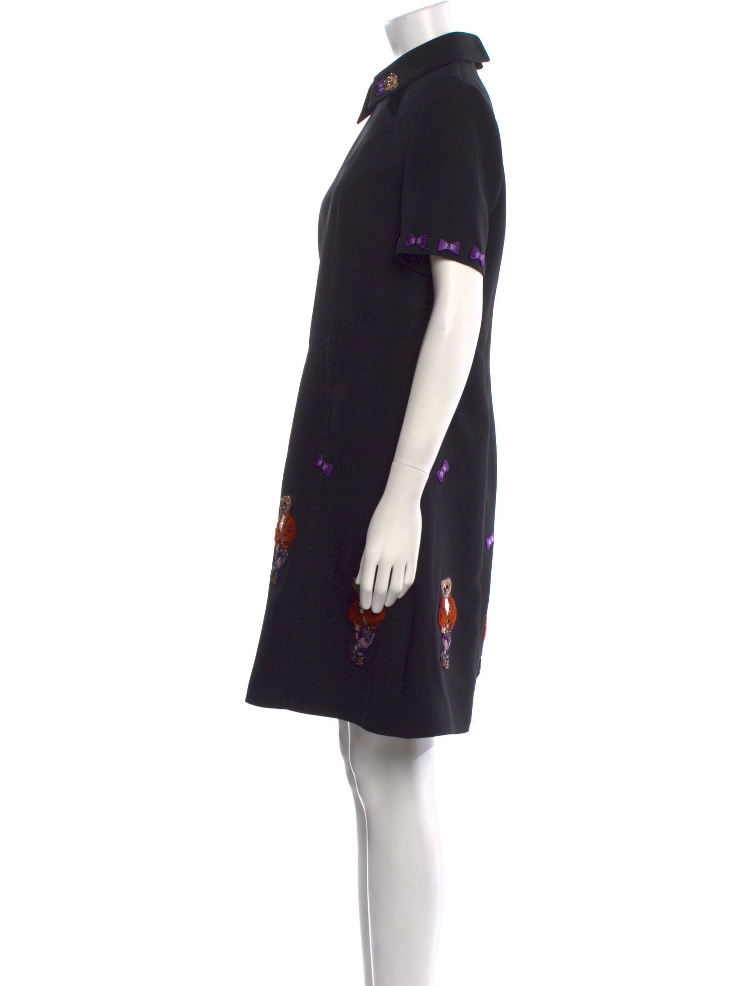 Tony Ward Printed Knee-Length Dress