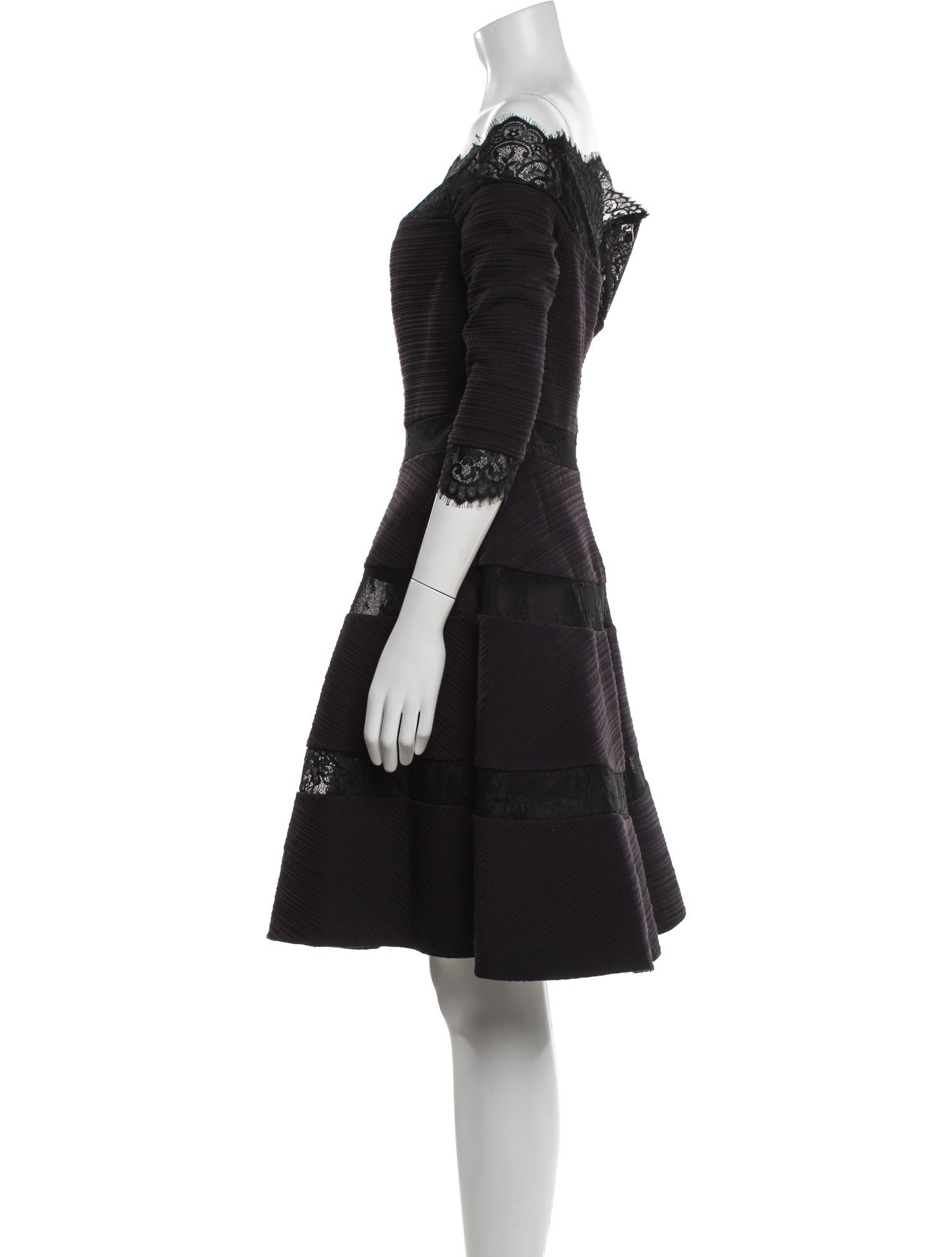 Tony Ward Off-The-Shoulder Mini Dress