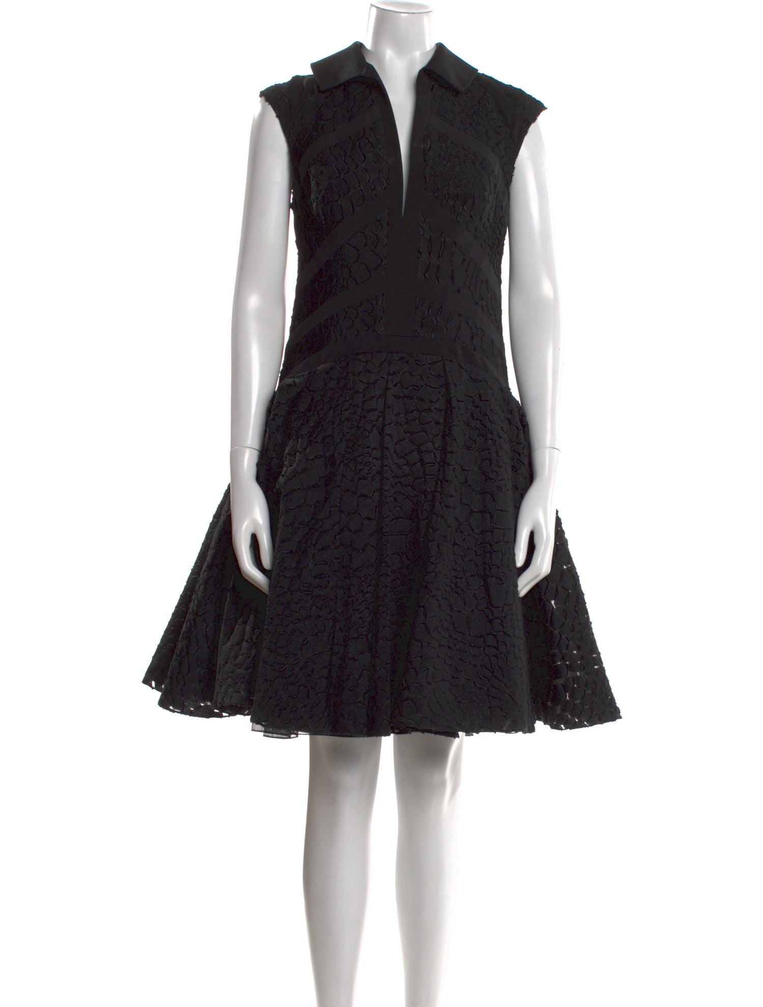 Tony Ward Printed Knee-Length Dress