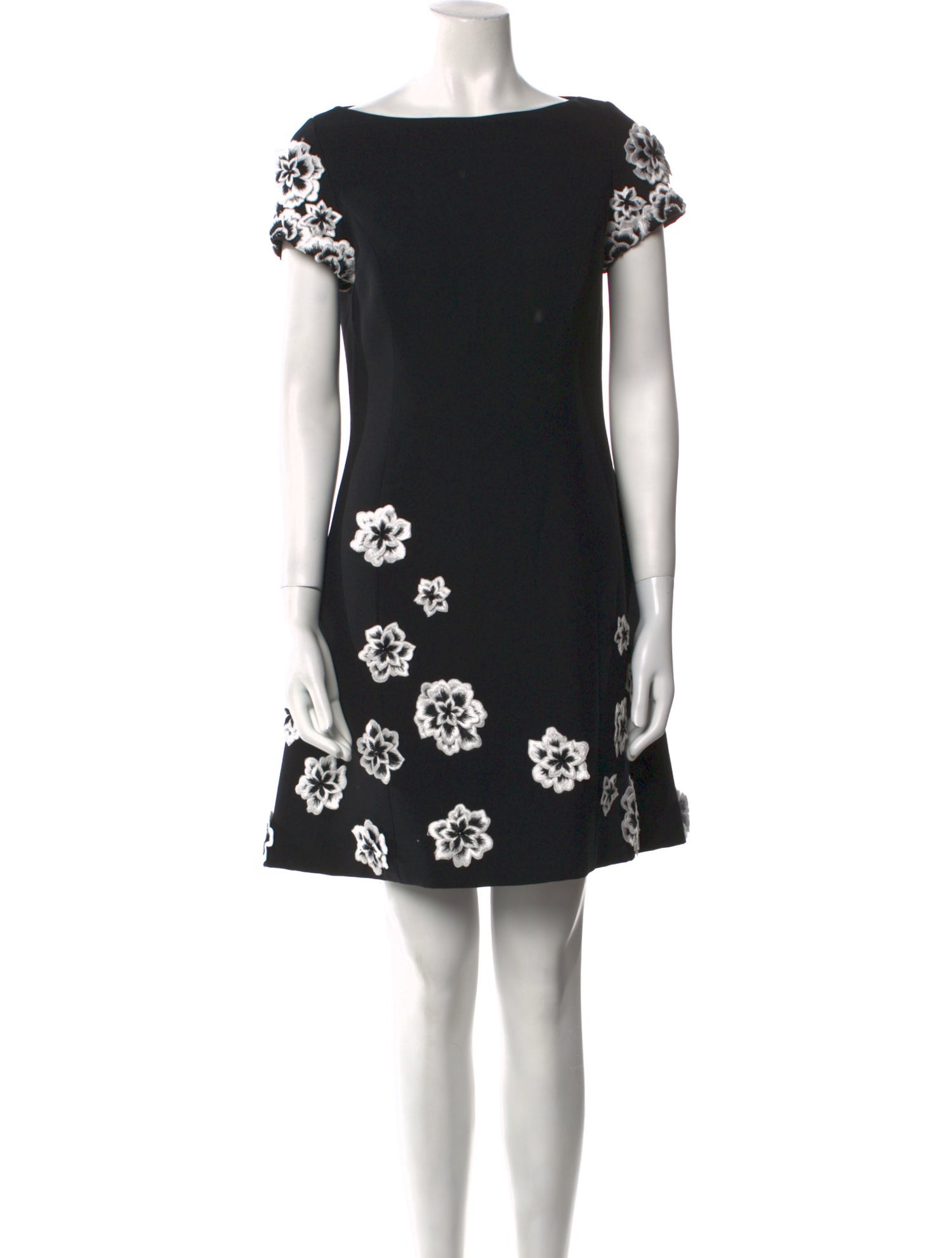 Tony Ward Floral Print Mini Dress