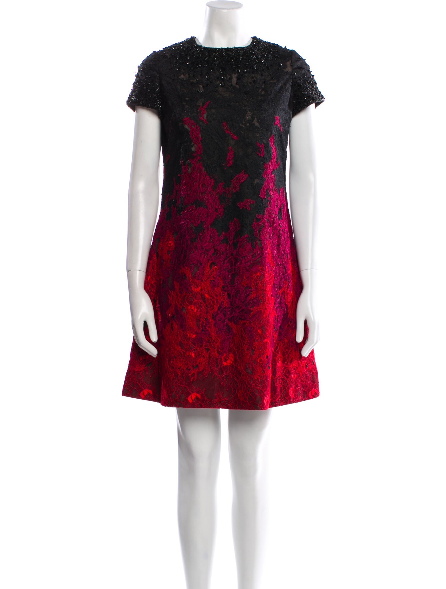 Tony Ward Floral Print Mini Dress