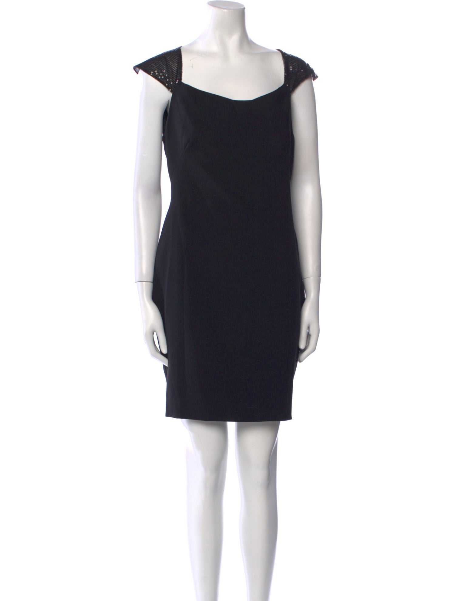 Tony Ward Square Neckline Mini Dress