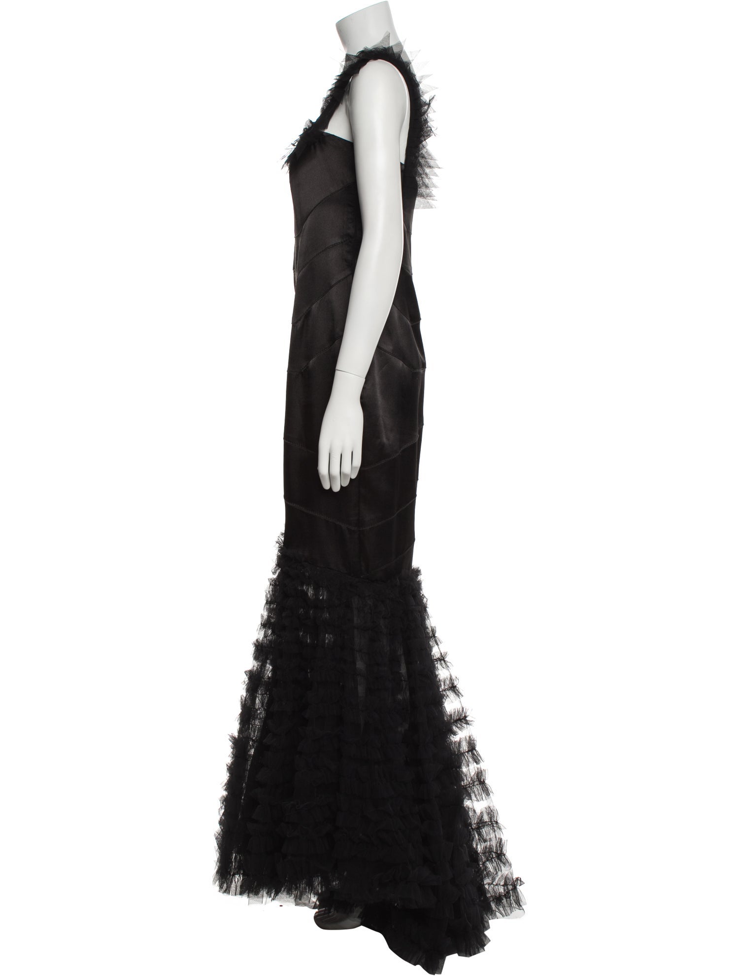Tony Ward V-Neck Long Dress