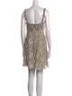 Tony Ward V-Neck Mini Dress