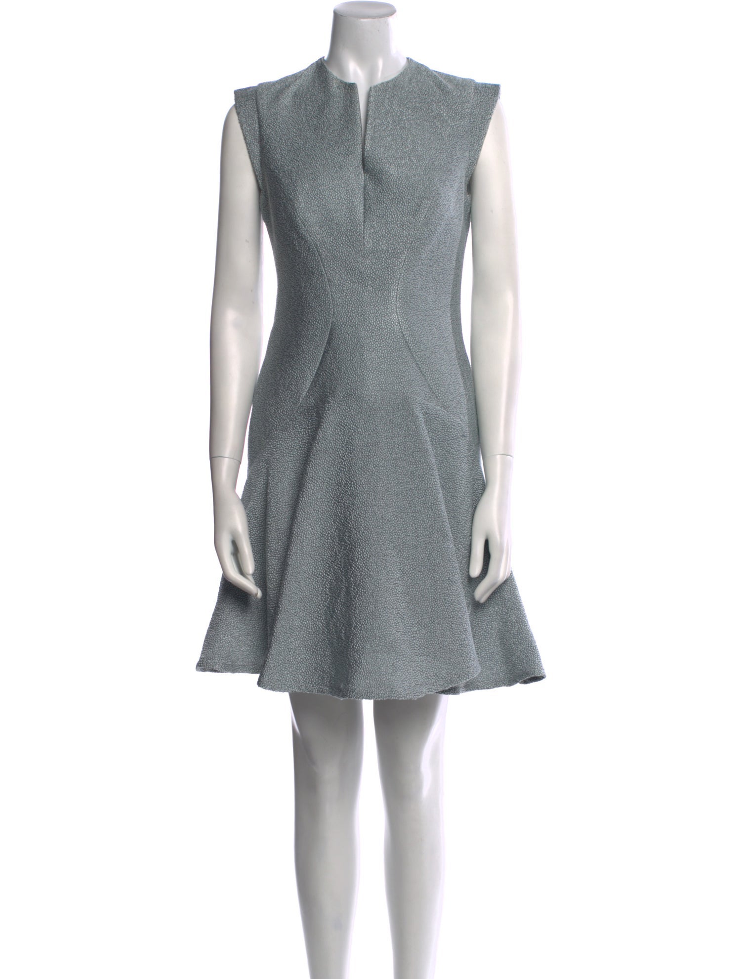 Tony Ward Crew Neck Mini Dress