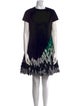 Tony Ward Lace Pattern Mini Dress