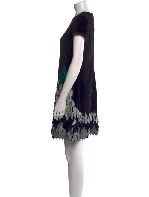 Tony Ward Lace Pattern Mini Dress