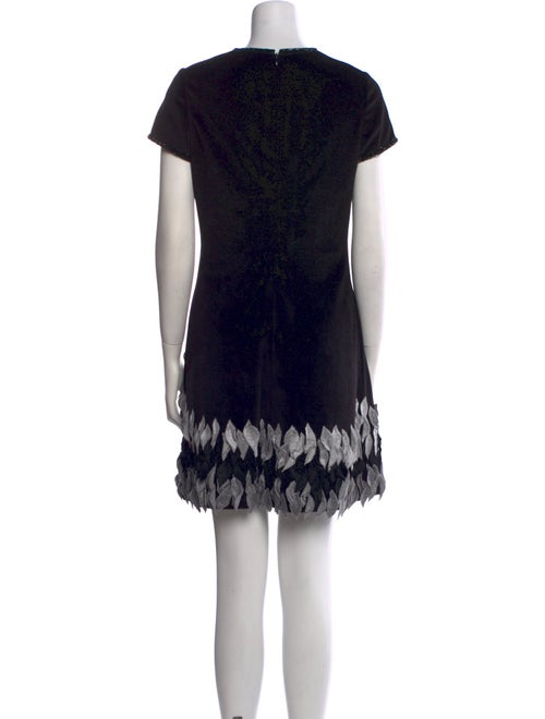 Tony Ward Lace Pattern Mini Dress