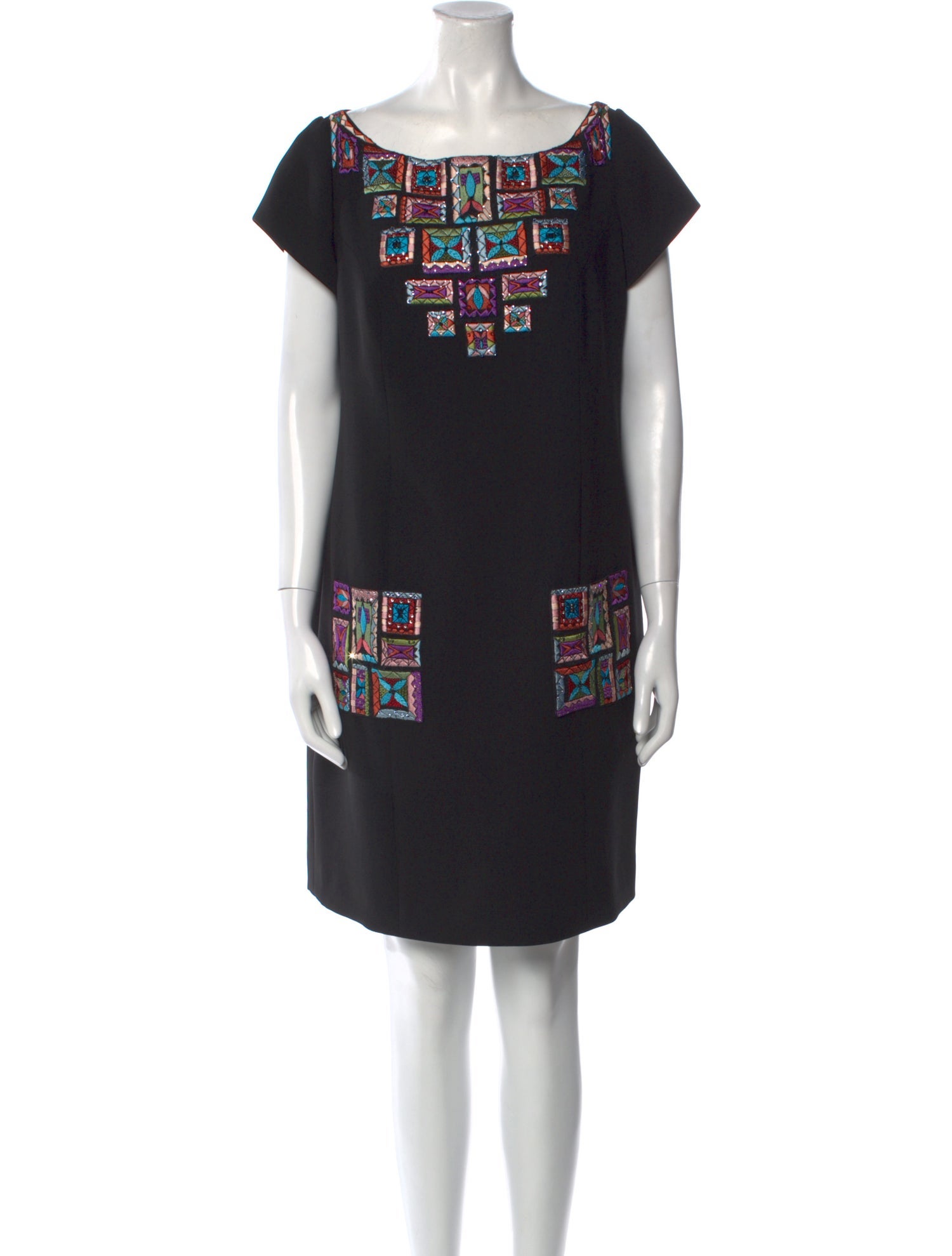 Tony Ward Graphic Print Mini Dress