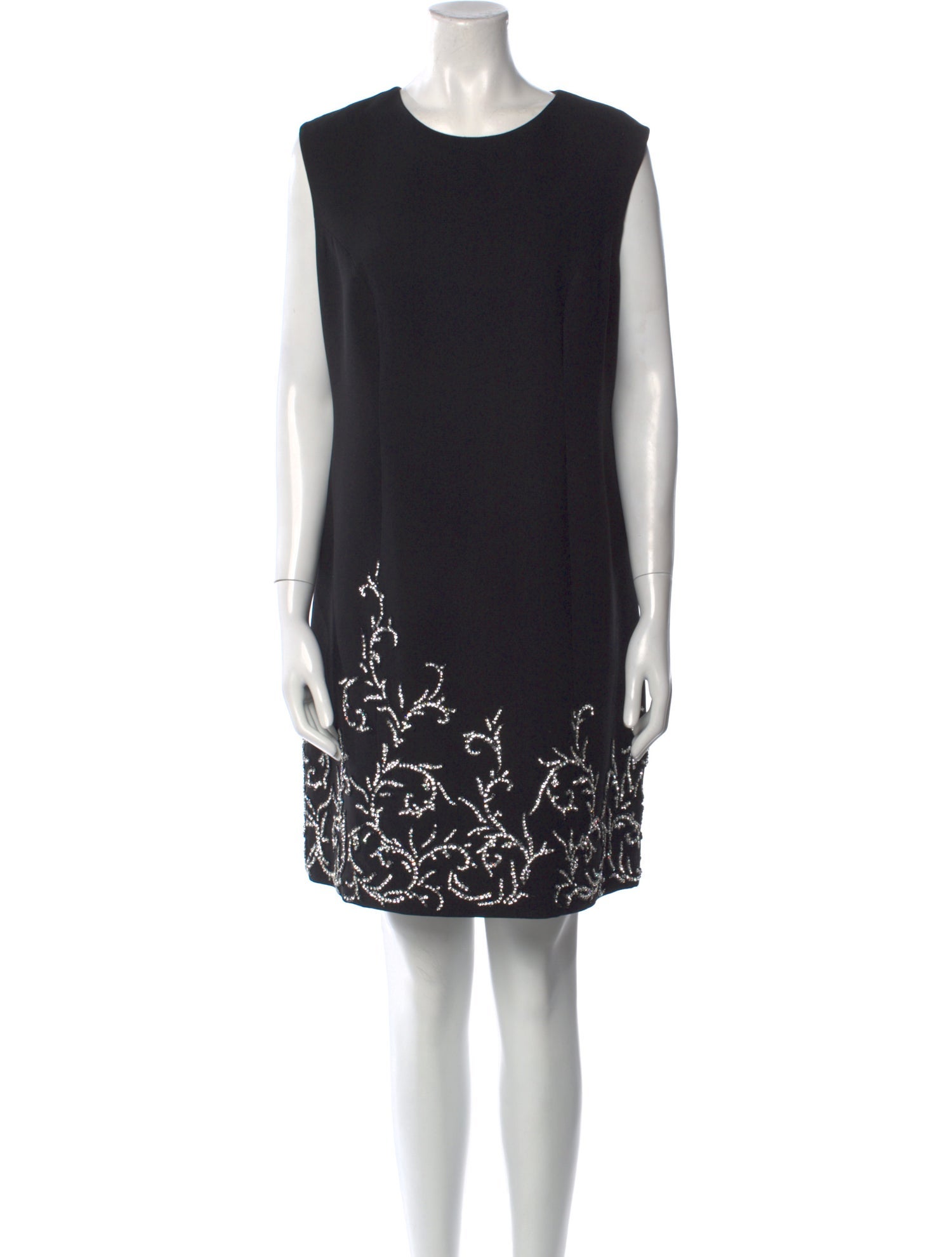 Tony Ward Crew Neck Mini Dress
