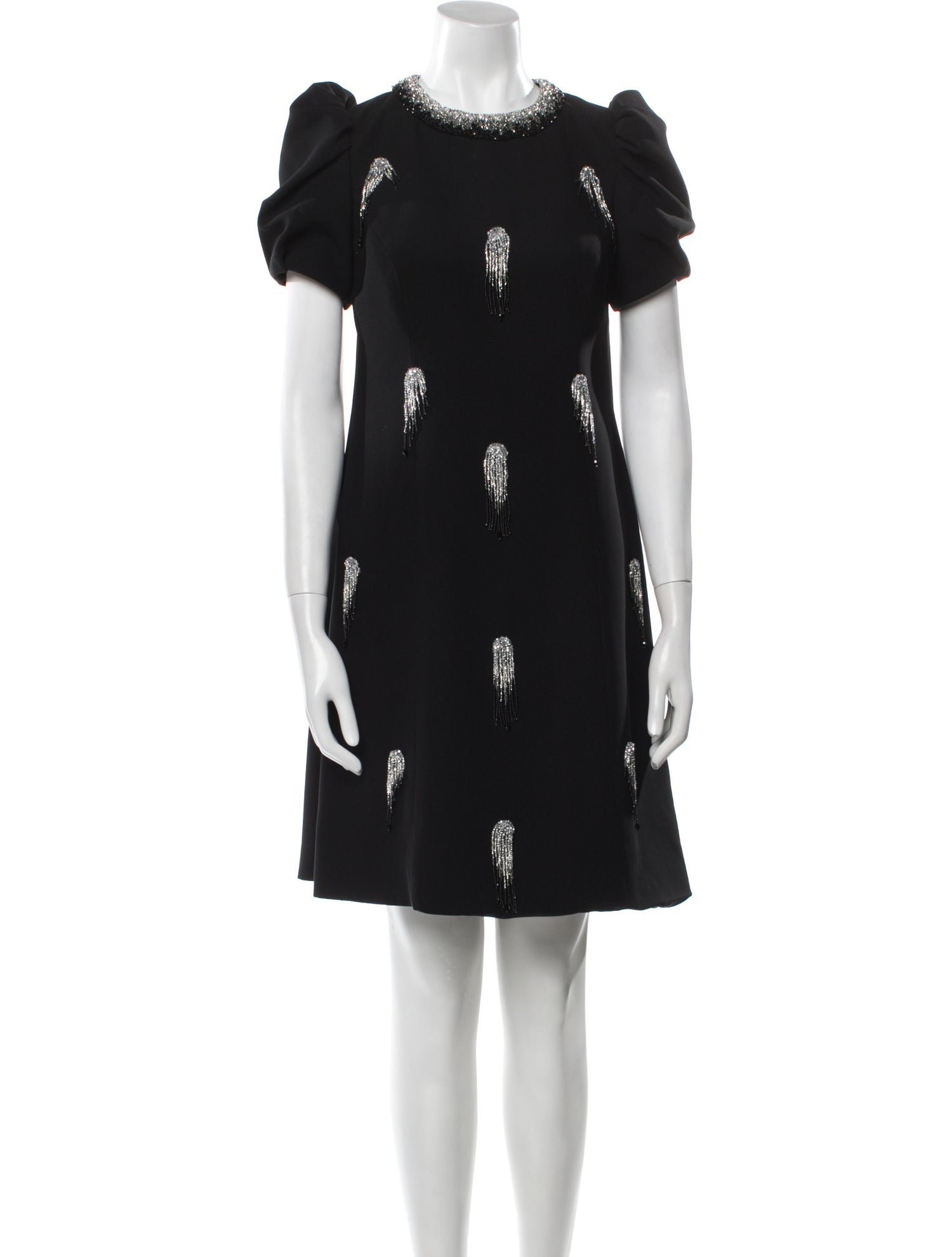 Tony Ward Crew Neck Mini Dress