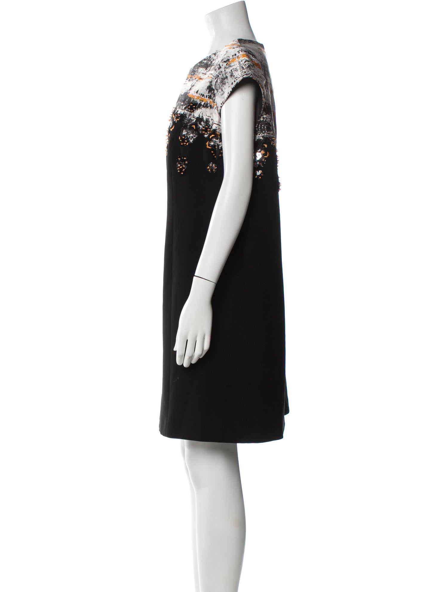 Tony Ward Crew Neck Knee-Length Dress