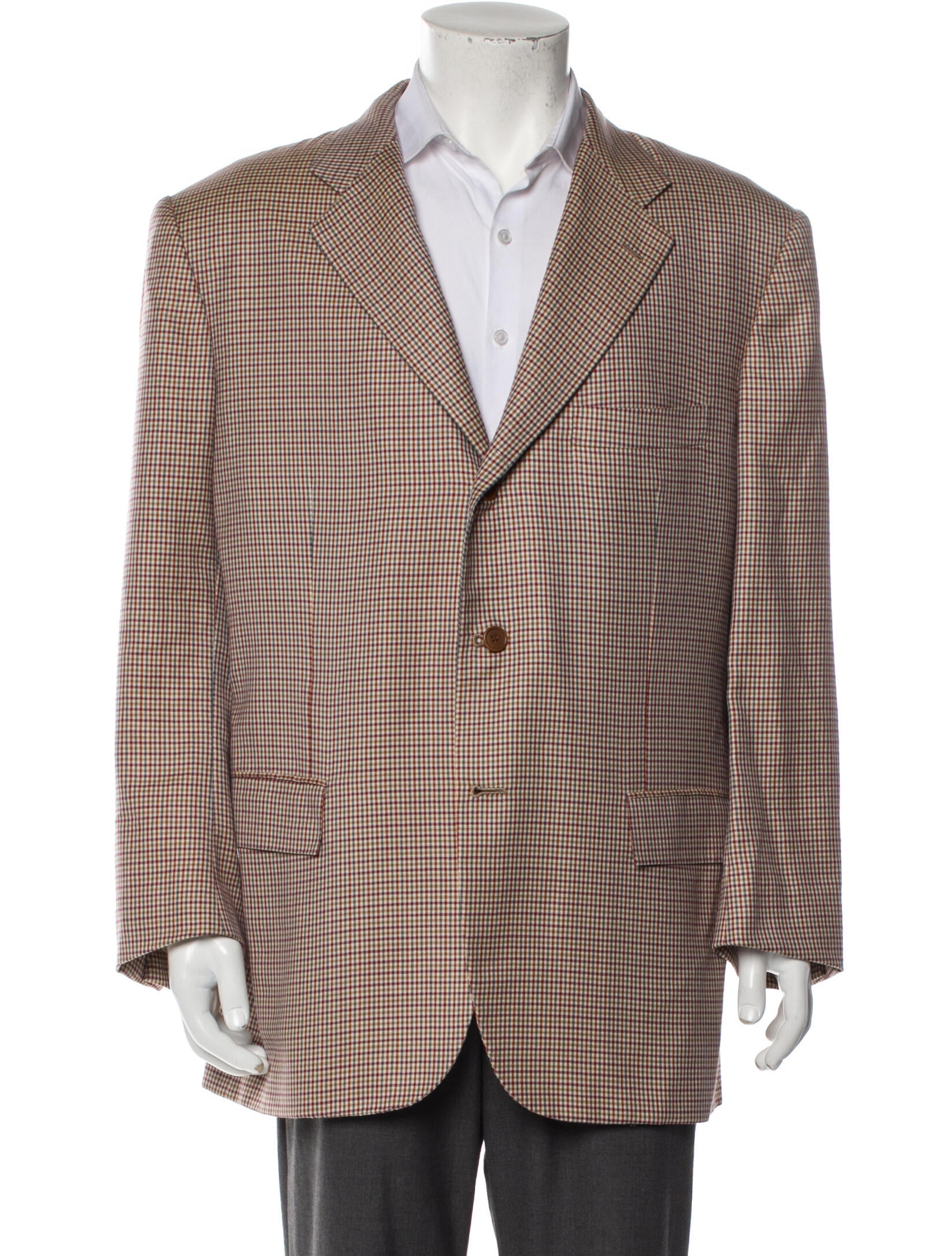 Totokaelo Plaid Print Overcoat w/ Tags