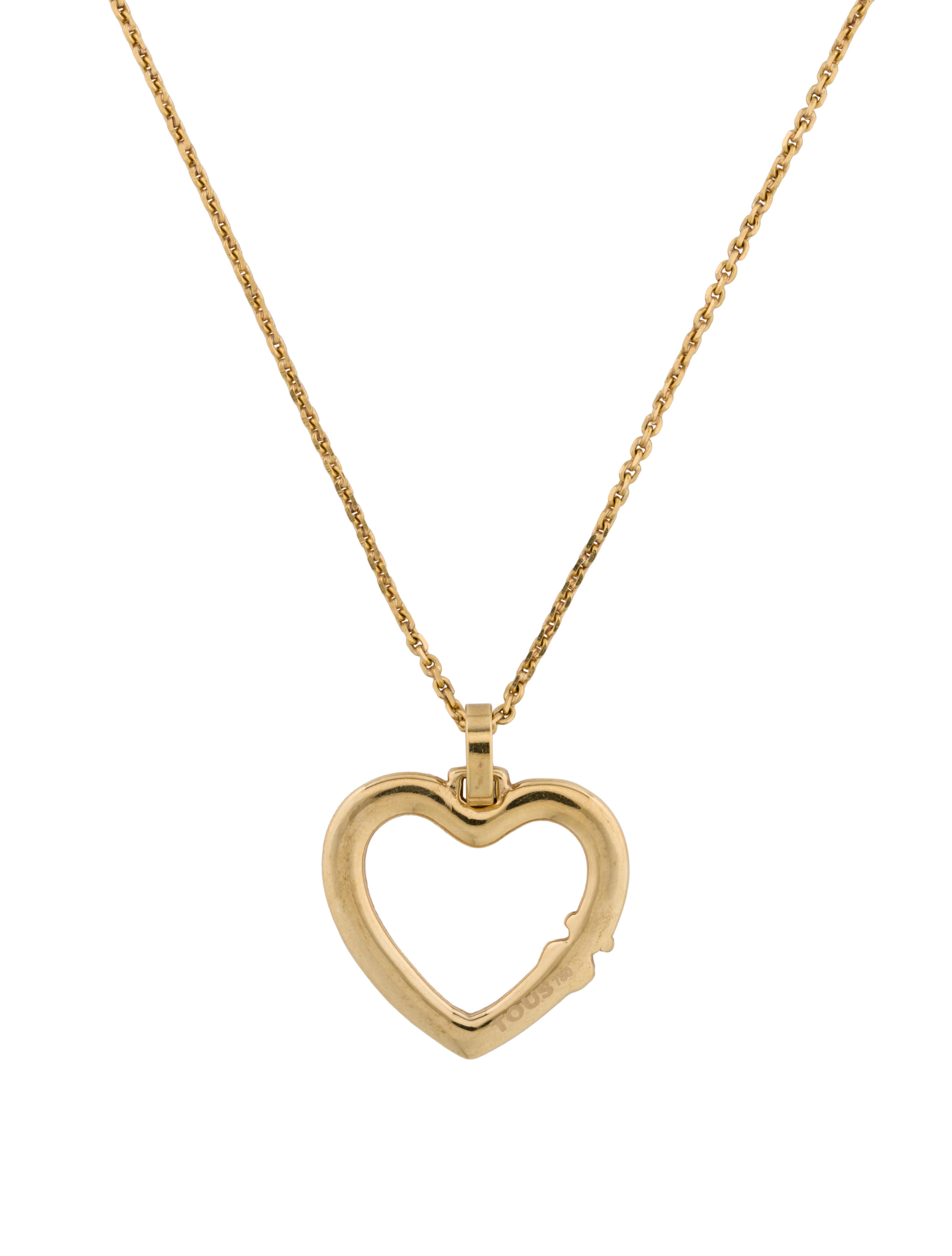 Tous Heart Pendant Necklace Necklaces TOU20037 The RealReal