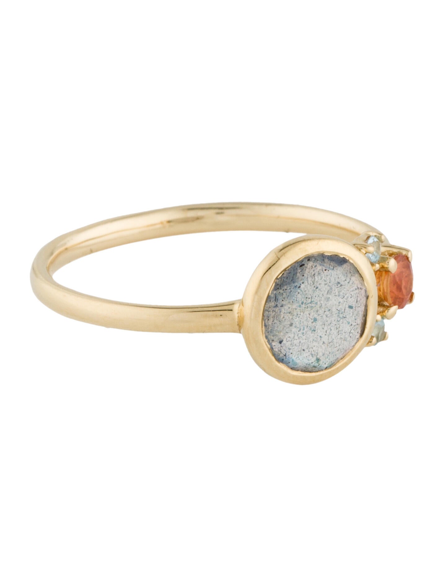 Tous 18K Labradorite, Sapphire & Topaz Cocktail Ring