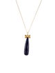 Tous Lapis Lazuli Bow Tie Pendant Necklace