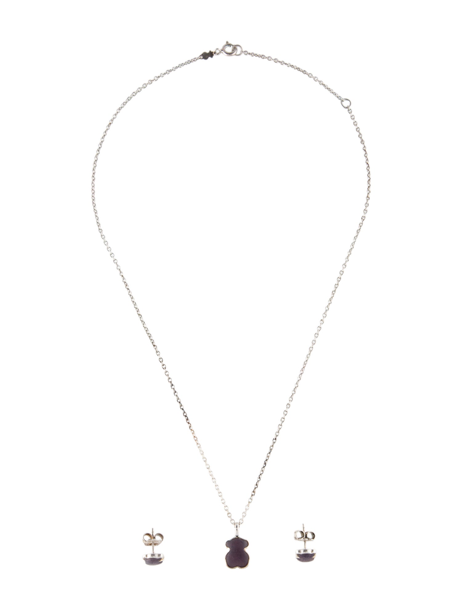 Tous Dyed Chalcedony Earrings & Necklace Set