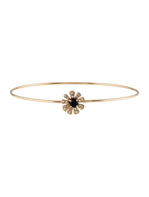 Tous 18K Onyx & Diamond Flower Bracelet