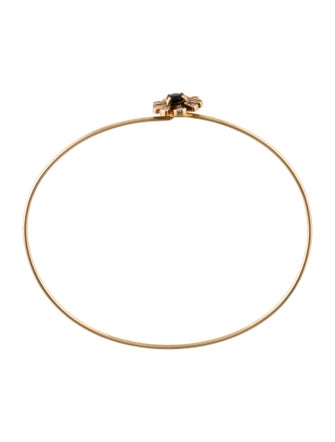 Tous 18K Onyx & Diamond Flower Bracelet