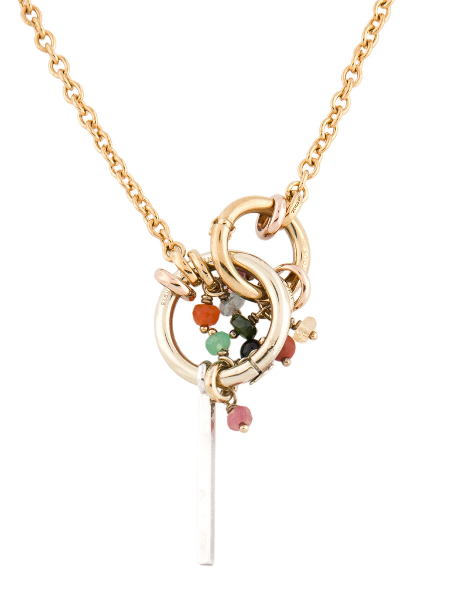 Tous Multistone Charm Necklace