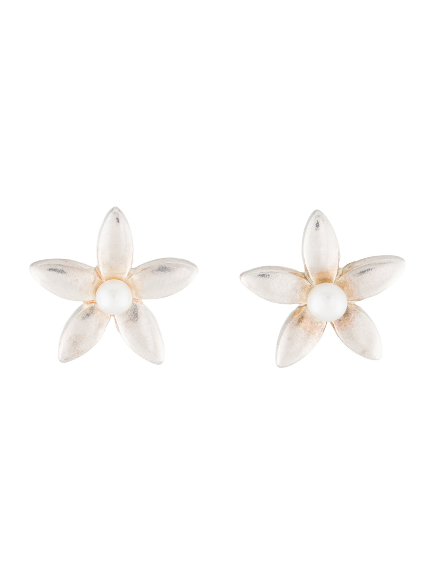 Tous Pearl Flower Stud Earrings