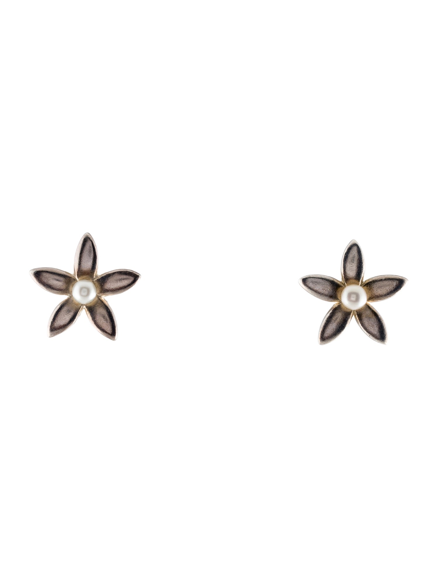 Tous Pearl Flower Stud Earrings