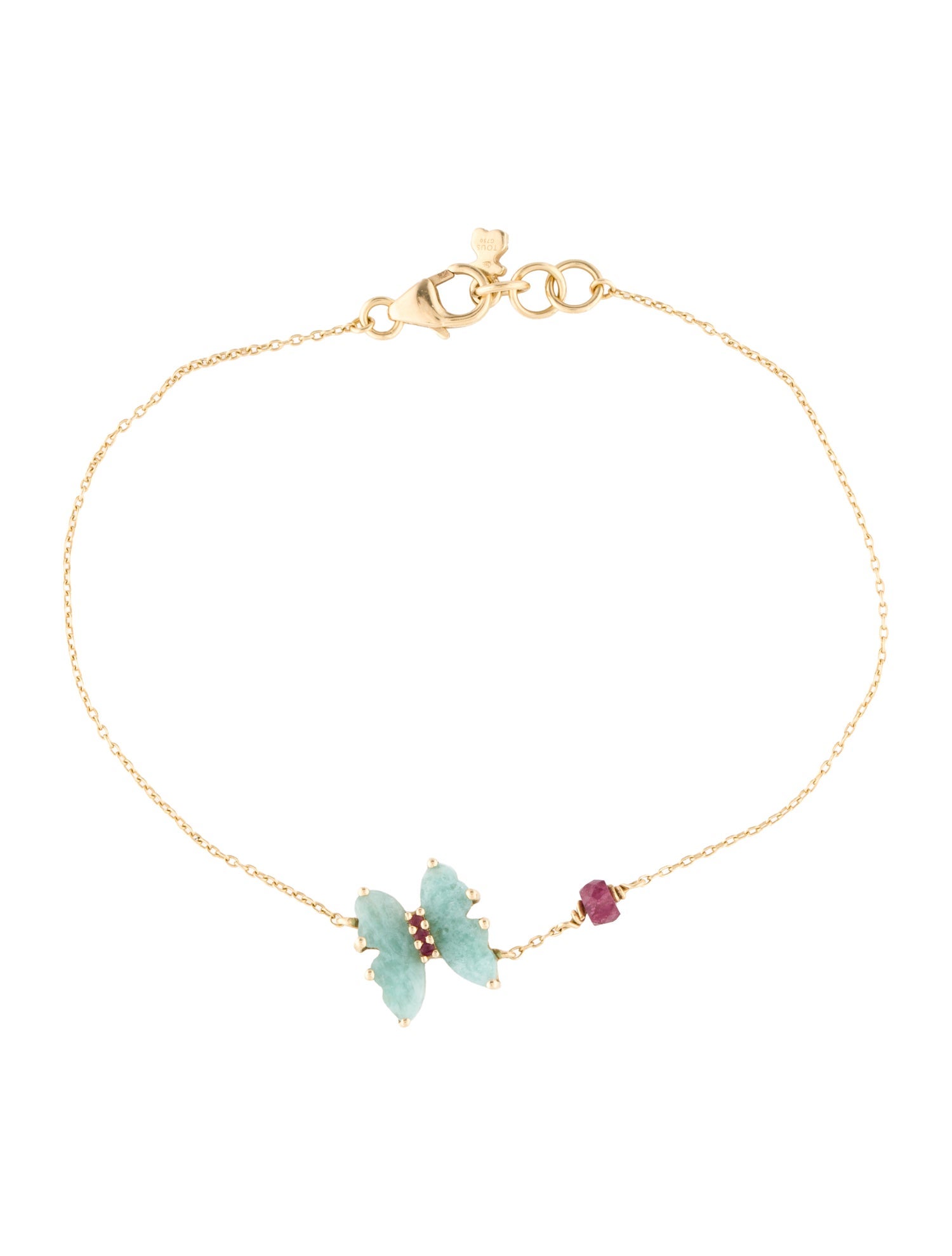 Tous 18K Amazonite, Ruby & Spinel Butterfly Vita Bracelet