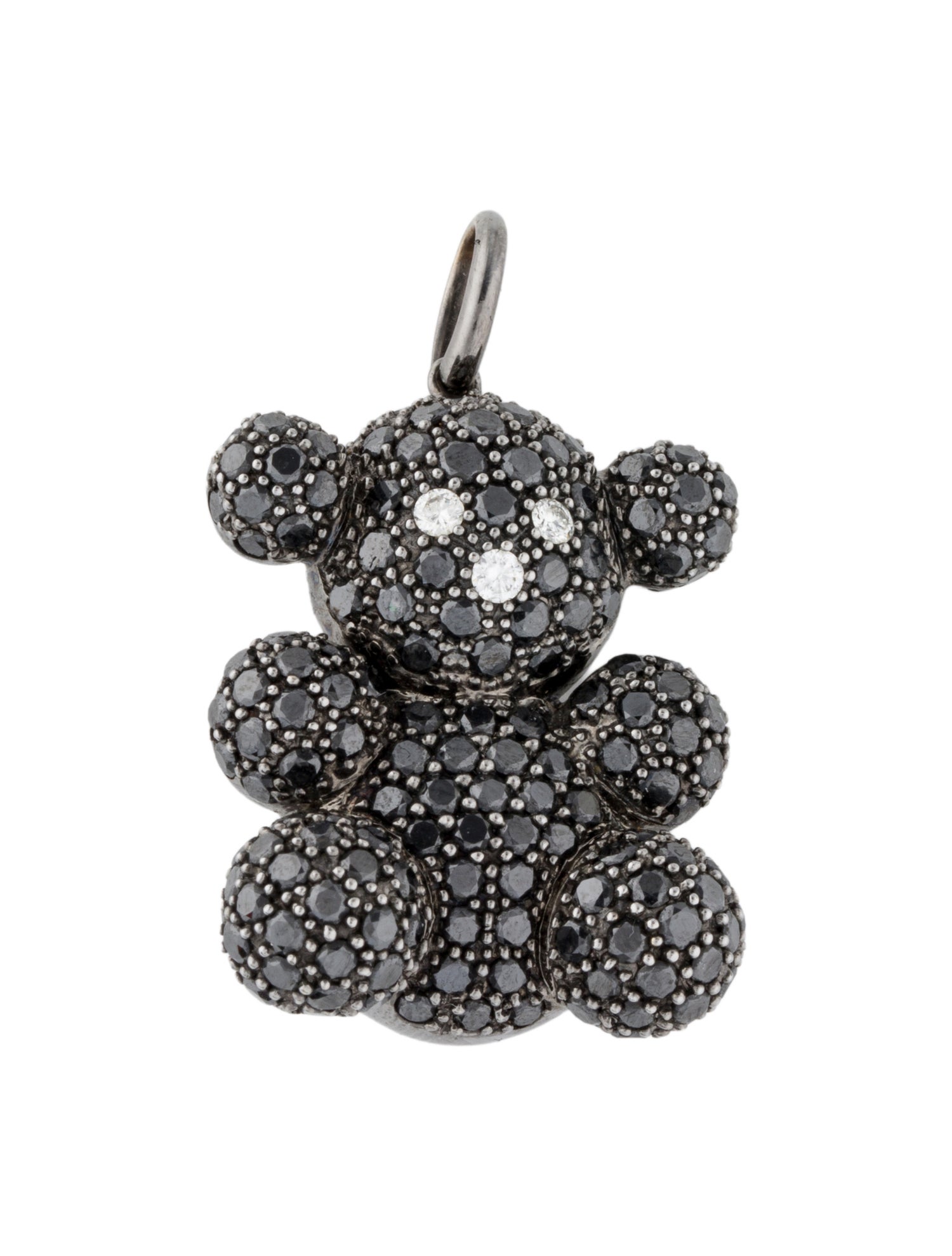 Tous 18K Diamond Bear Pendant
