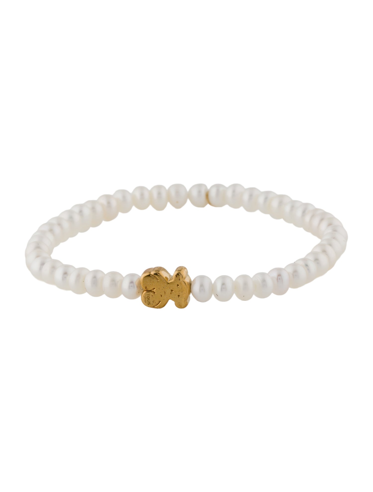Tous 18K Pearl Sweet Dolls Bear Bracelet
