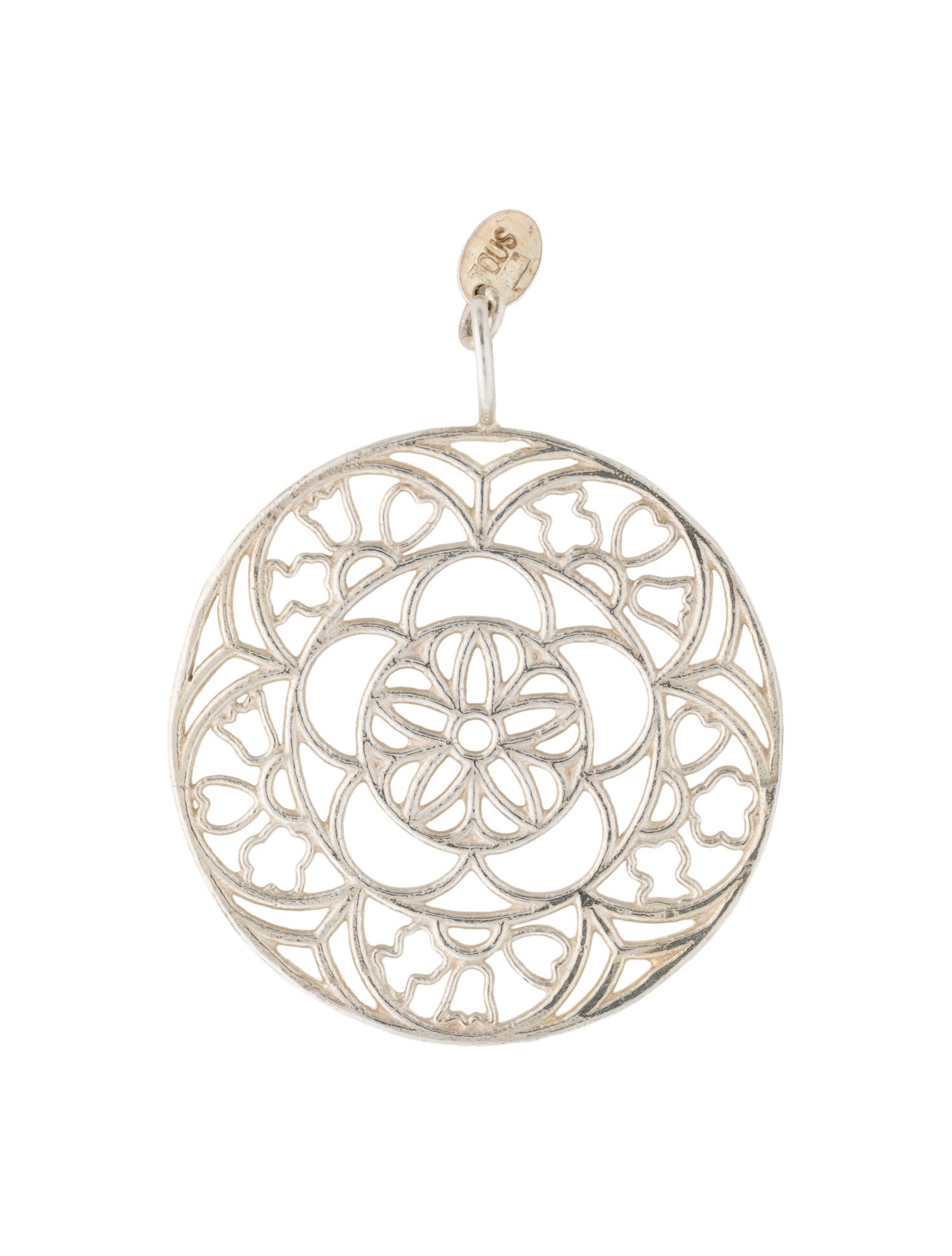 Tous Open Floral Filigree Pendant