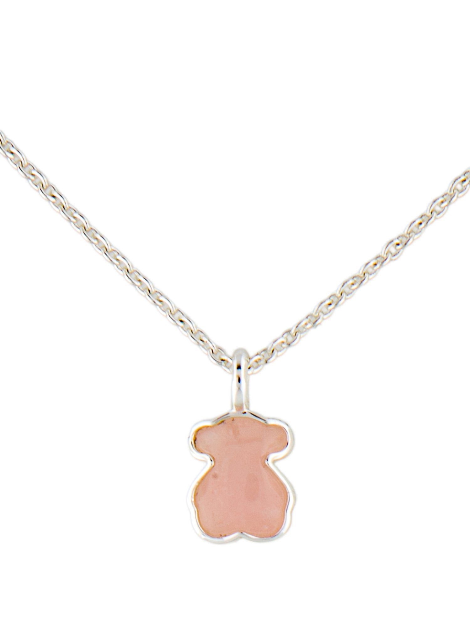 Tous Gargantilha Rose Quartz Pendant Necklace