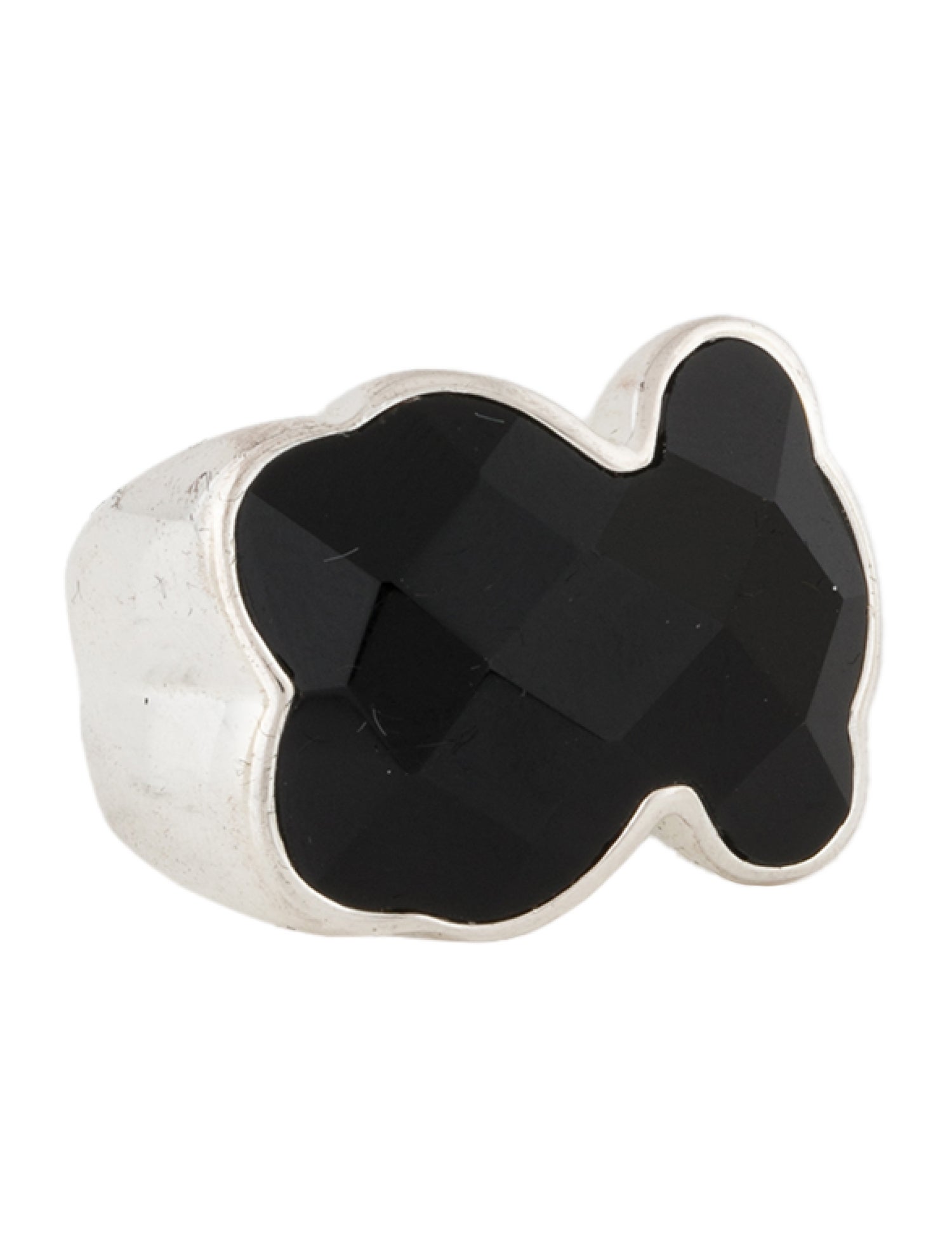Tous Onyx Bear Cocktail Ring