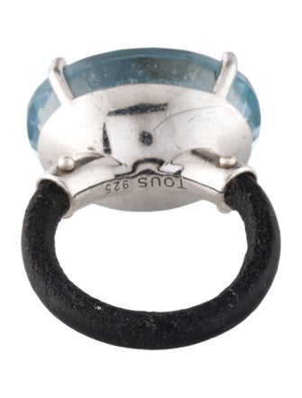 Tous Quartz Leather Cocktail Ring