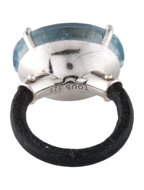 Tous Quartz Leather Cocktail Ring