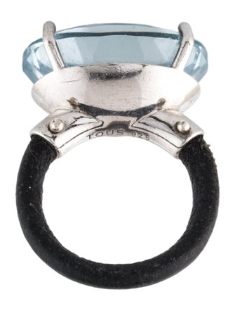 Tous Quartz Leather Cocktail Ring