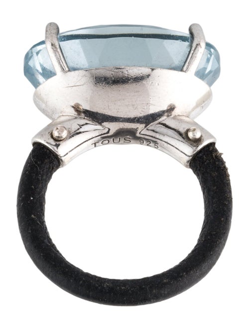 Tous Quartz Leather Cocktail Ring