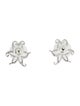 Tous 18K Diamond Flower Stud Earrings
