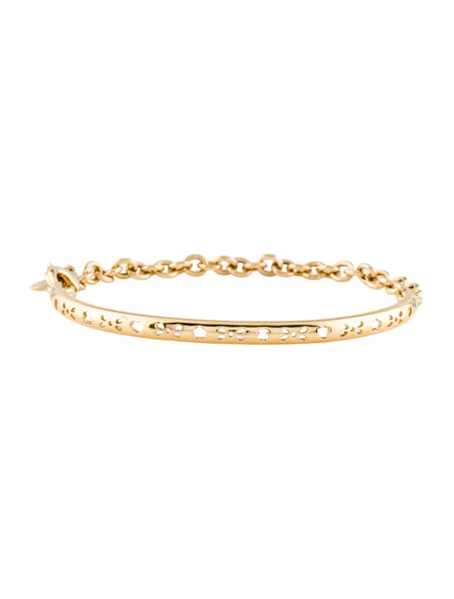 Tous 18K Half Bangle Link Chain Bracelet