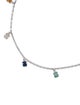 Tous Multi-Stone Bear Charm Anklet