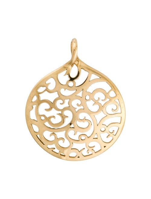 Tous 18K Round Pendant