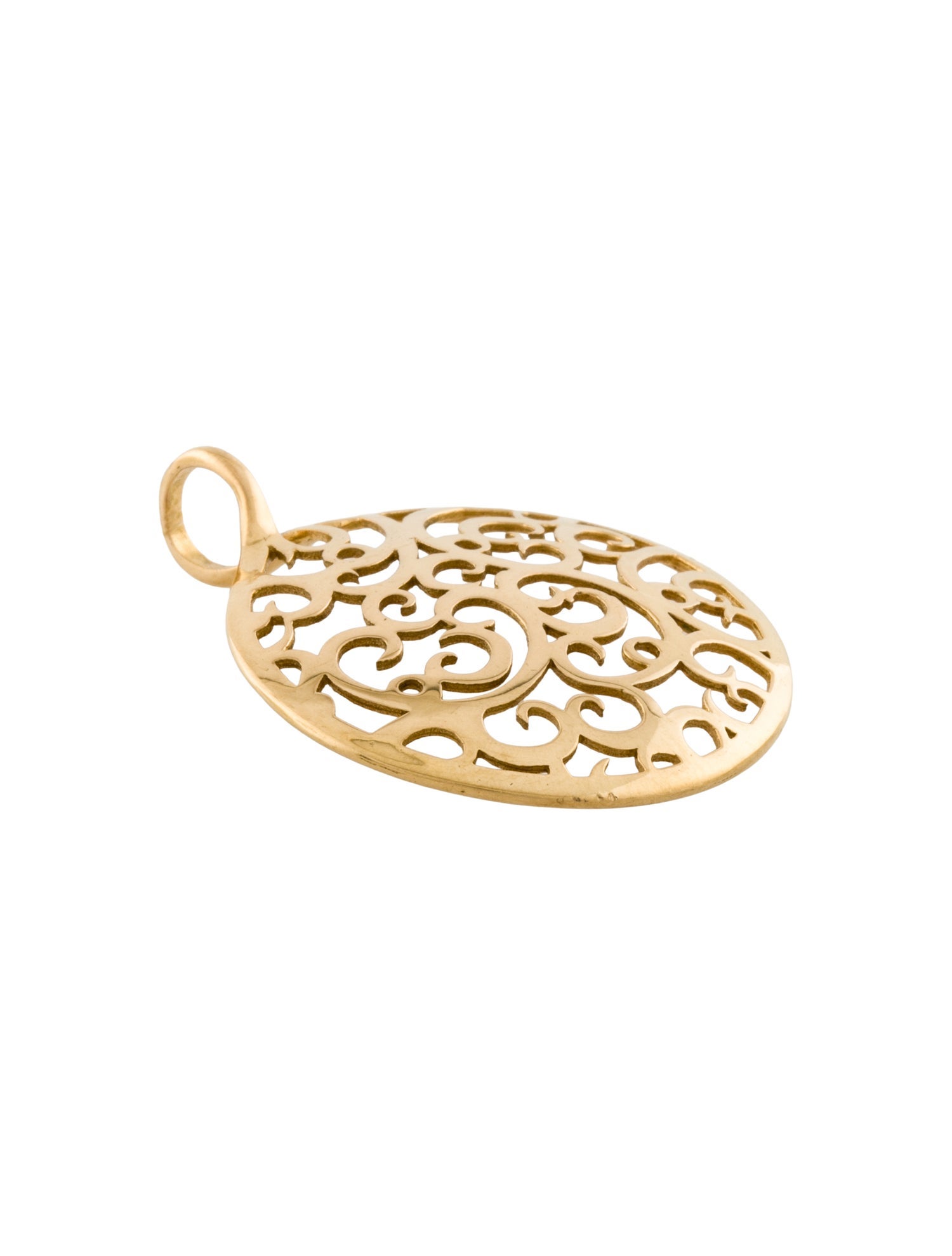 Tous 18K Round Pendant