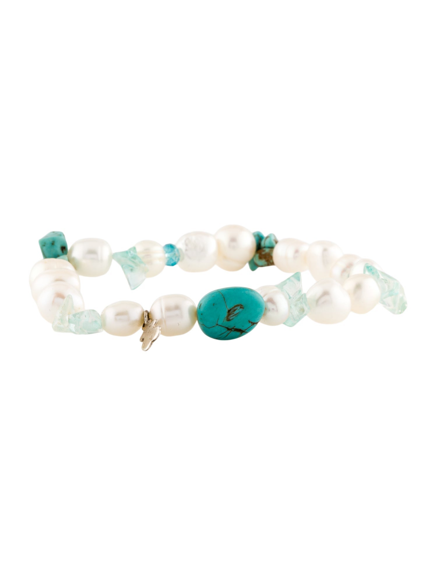 Tous Pearl & Turquoise Bead Bracelet